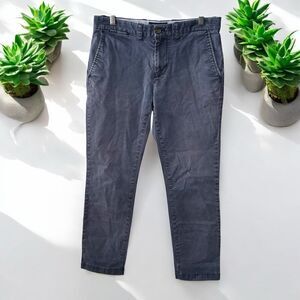 TOMMY HILFIGER Men's Navy chino Pants preppy size 31x30 classic everyday blue